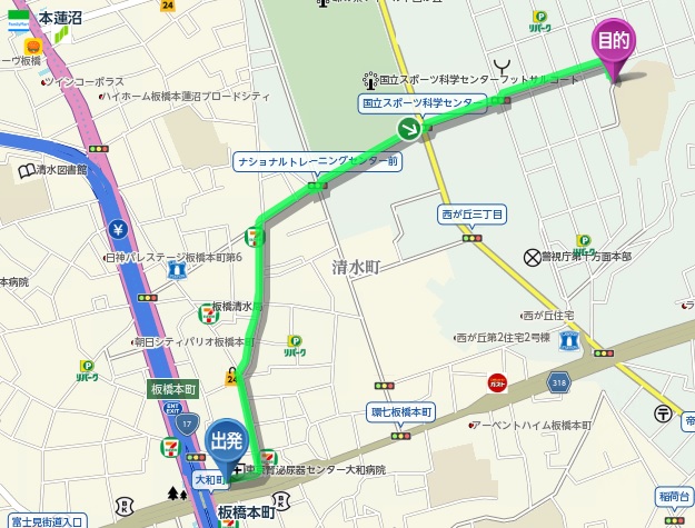 板橋本町徒歩地図