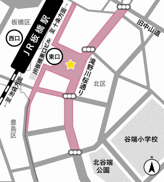 R5JR板橋駅東口周辺MAP