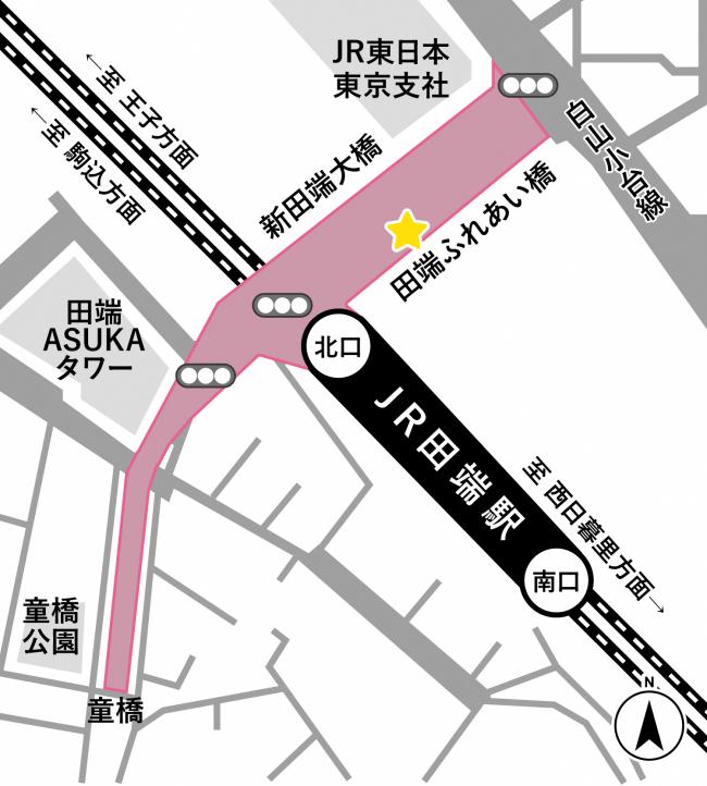 R5JR田端駅周辺MAP