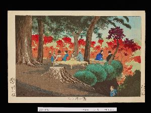 「滝の川の図　小林清親」明治11年（1879）